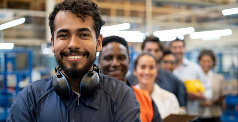 labour hire workers in a factory